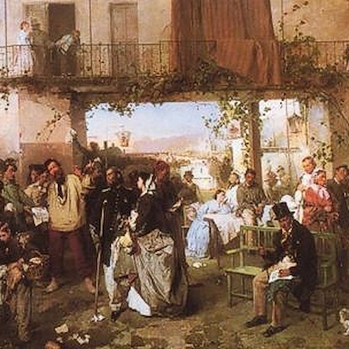 Domenico Induno - Il bollettino del giorno 14 luglio 1859 che annunziava la pace a Villafranca, 1862.