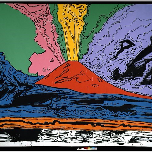 Andy Warhol, Vesuvius 1985 acrilico e inchiostro serigrafico su tela 230 x 300 cm Museo Nazionale di Capodimonte, Napoli ©The Andy Warhol Foundation for the visual Arts inc. by SIAE 2014