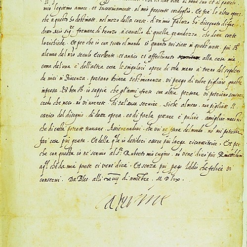 Lettera scritta in Blois a Michelangelo in Roma