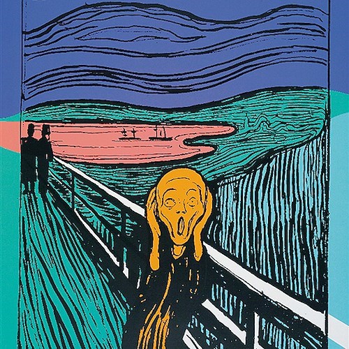 L’Urlo (da Munch) 1984 serigrafia, cm 101,60 x 81,30 Collezione privata