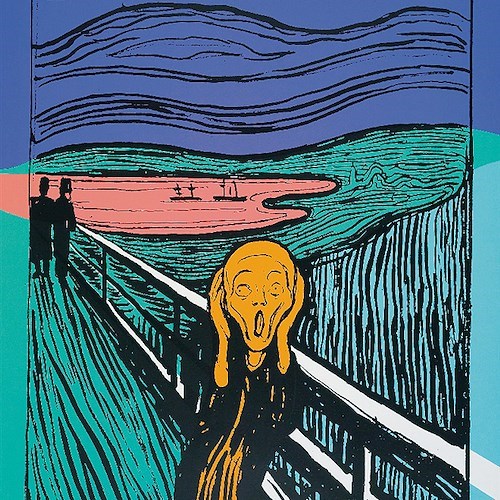 L’Urlo (da Munch) 1984 serigrafia, cm 101,60 x 81,30 Collezione privata