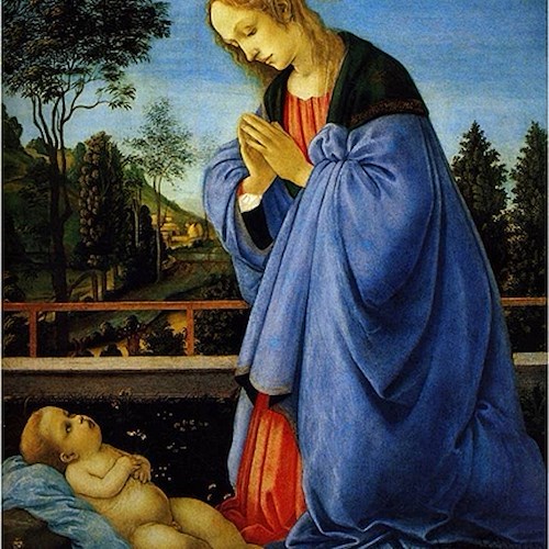 Filippino Lippi, Madonna in adorazione del Bambino, 1478, Firenze, Galleria degli Uffizi