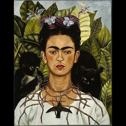 Frida Khalo, Autoritratto con collana di spine, 1940