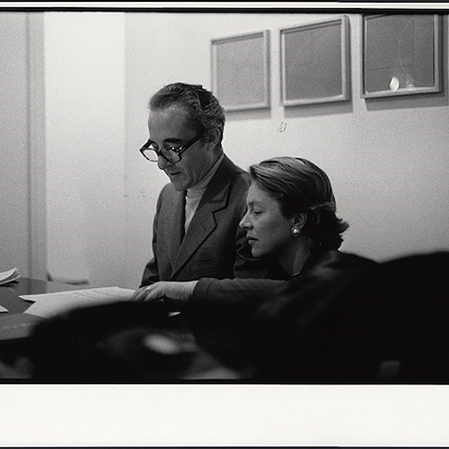 Giuseppe e Giovanna Panza presso la Leo Castelli Gallery di New York, 1975
photo credit Filippo Formenti, Milano