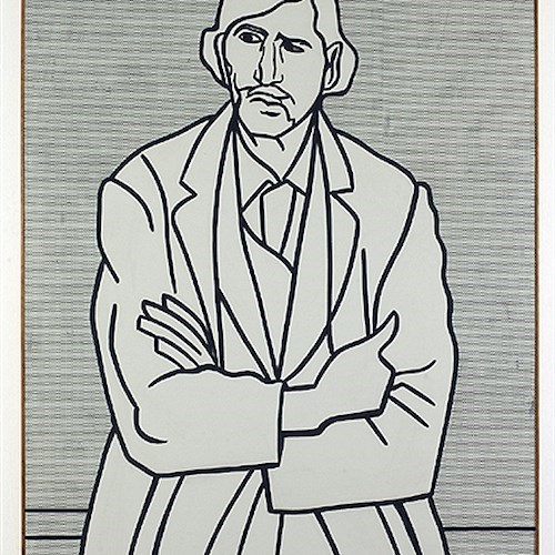 Roy Lichtenstein (New York, 1923- 1997) 
Man with Folded Arms, 1962
Olio su tela, 178,44 x 122,56 cm
Los Angeles, The Museum of Contemporary Art, The Panza Collection
© Estate of Roy Lichtenstein, photo credit Brian Forrest