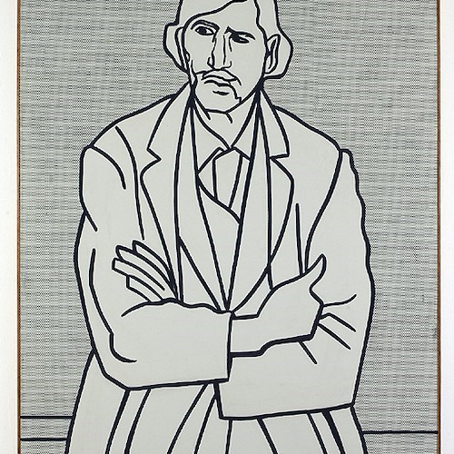 Roy Lichtenstein (New York, 1923- 1997) 
Man with Folded Arms, 1962
Olio su tela, 178,44 x 122,56 cm
Los Angeles, The Museum of Contemporary Art, The Panza Collection
© Estate of Roy Lichtenstein, photo credit Brian Forrest