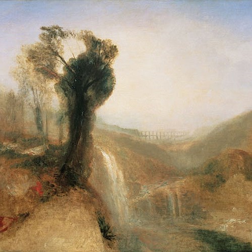 William Turner Paesaggio a Nepi Lazio con acquedotto e cascata