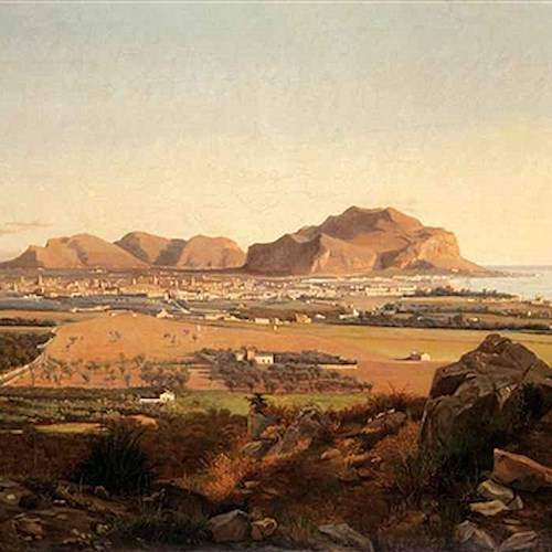 Francesco Lojacono - Veduta del Golfo di Palermo