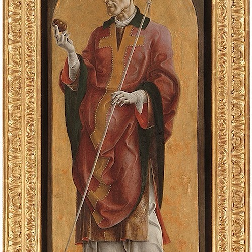 Cosmè Tura (Ferrara, 1433 ca. - 1495)
San Nicola di Bari
1484 ca.
tavola 
Nantes, Musée des Beaux-Arts