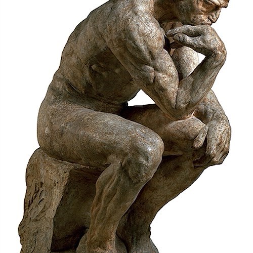 Auguste Rodin, Il Pensatore 184,5 x 107 cm, gesso 1904