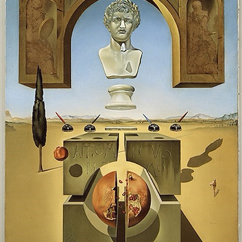 Smaterializzazione del naso di Nerone, 1947 
Olio su tela, 76,5 x 46 cm