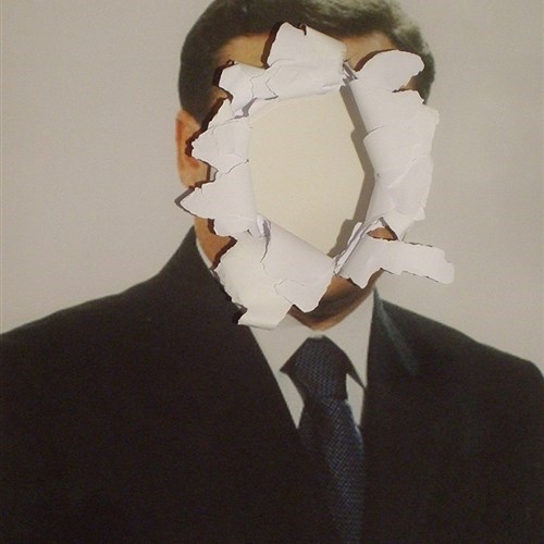 Adalberto Abbate, SELF-PORTRAIT, 2011, stampa fotografica danneggiata, courtesy galleria Francesco Pantaleone