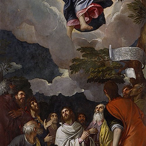 Paolo Veronese e Pietro Damini
L’Ascensione di Cristo
Olio su tela, cm 391 x 188
Padova, chiesa di San Francesco