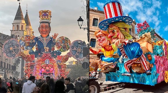 Acireale in festa: il Carnevale 2025 conquista con i suoi carri allegorici spettacolari /foto